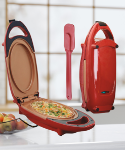 Rdeča bakrena električna ponev - 5 minut chef