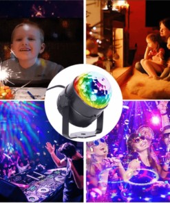 RGB LED svetilka s senzorjem zvoka in daljinskim upravljalnikom - (za vse hišne zabave)