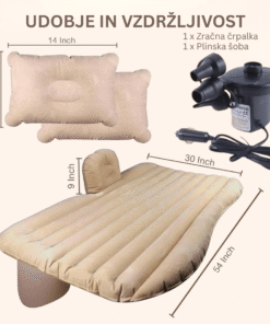 Alternative view of LUXORA™ – Premium Inflatable Car Bed – Avto napihljive vzmetnice (Model 2026 )