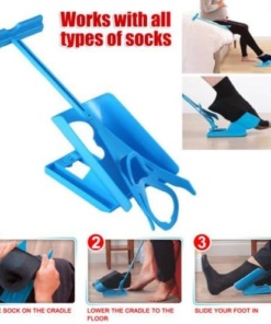 Pripomoček za obuvanje in sezuvanje nogavic
