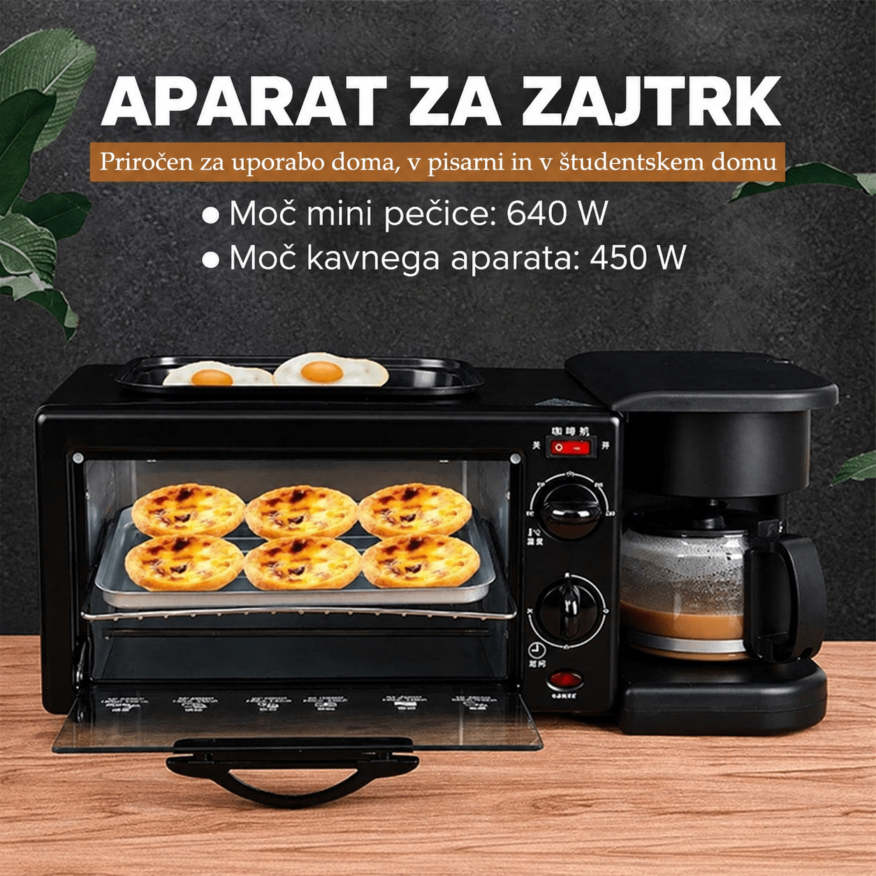 ELEKTRONIKA MorningÉlan™ Večnamenski 3 v 1 Zajtrk Sendvič Stroj - slika 7