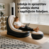Napihljiv stol s taburejem - Ultra Lounge Relax