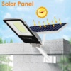 Velika zunanja solarna svetilka 400 W (ohišje iz aluminija, IP66 vodotesna, solarna plošča)