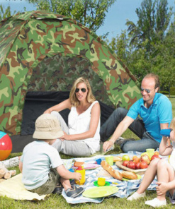 Pop up šotor za kampiranje za 2-3 osebe (200cm*200cm*135cm)