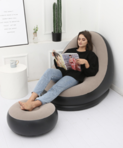 Napihljiv stol s taburejem - Ultra Lounge Relax