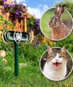 Ultrazvočni LED solarni odganjalec živali s senzorjem gibanja