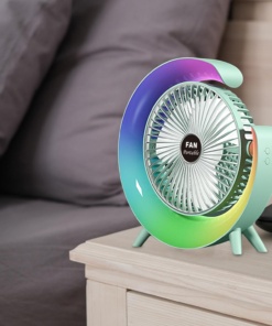 Mini namizni ventilator z RGB