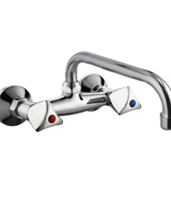 Stenska toplo-hladna kuhinjska armatura (Komplet 2 pip)