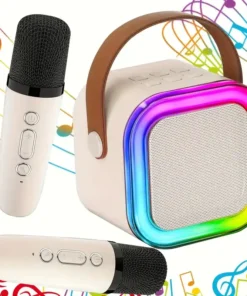 Karaoke bluetooth zvočnik + mikrofon LED RGB