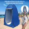 Praktičen šotor za plažo za preoblačenje in tuširanje