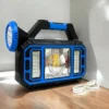 Večnamenska LED svetilka s polnjenjem USB/sončne energije