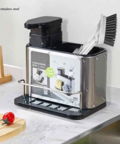 Dozirnik tekočega mila z organizatorjem