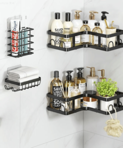 Stenski organizator za kopalnico, 4 kosi