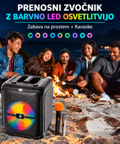Alternative view of Aureon PartyLuxe™ BTS-1740 Bluetooth karaoke zvočnik