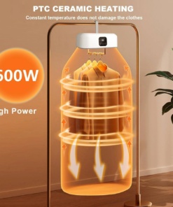 Prenosni zložljivi sušilnik perila s časovnikom 600w