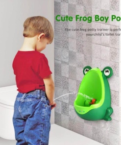 Pisoar v obliki žabe s priseski za fante