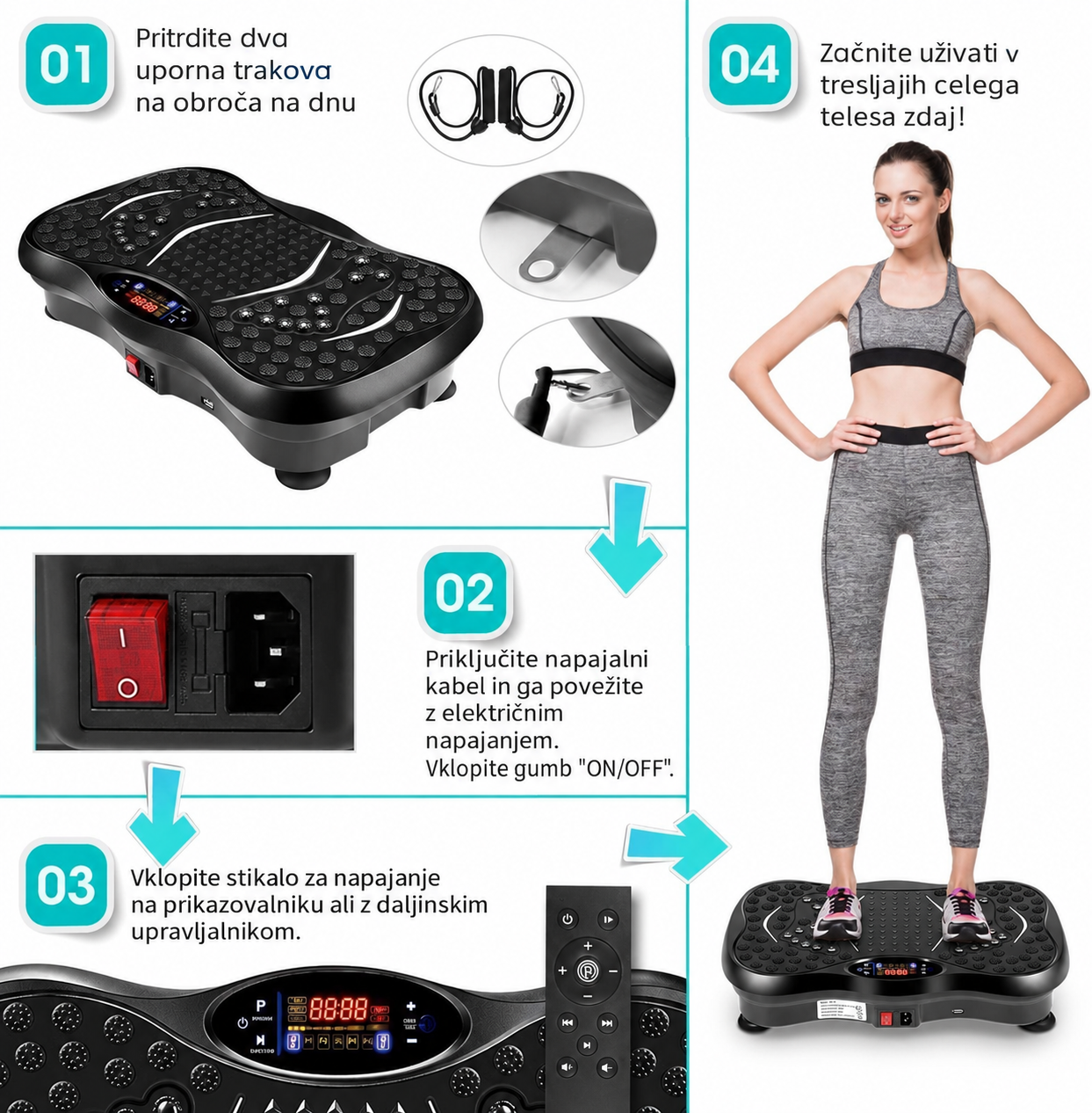 VibraLuxe™ Vibracijska platforma za hujšanje in krepitev - slika 5
