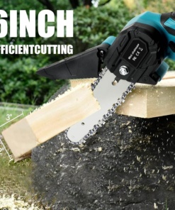 Mini akumulatorska motorna žaga 6″ (2 bateriji priloženi)