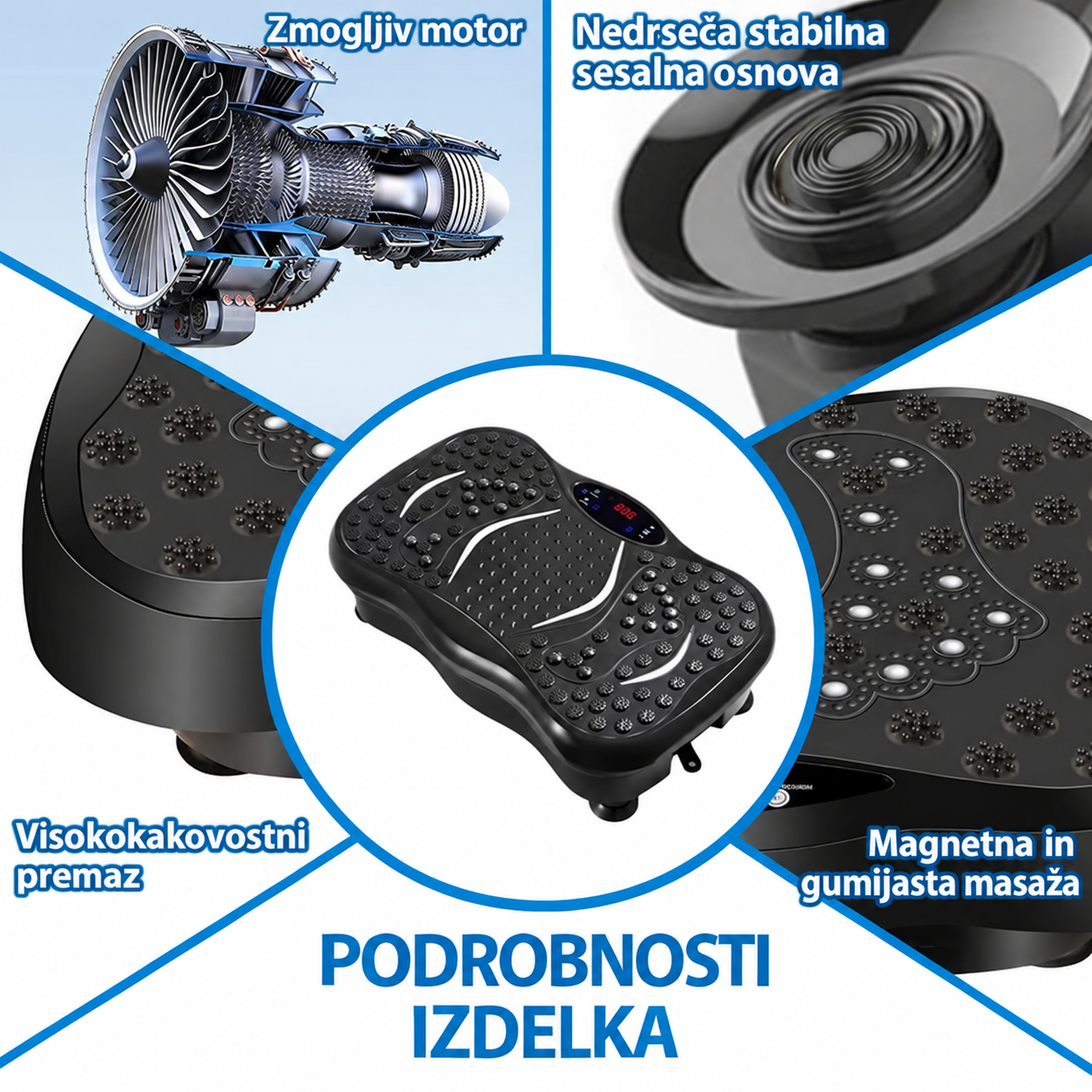 VibraLuxe™ Vibracijska platforma za hujšanje in krepitev - slika 3