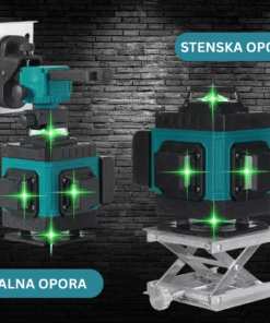 4D laserski nivelir s 16 linijami (štiri točke) – samoniveliranje