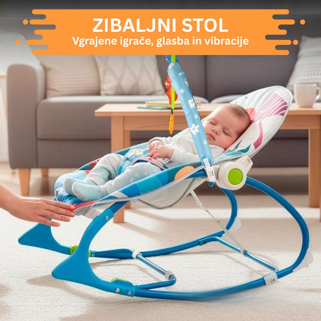 Prenosni električni gugalni stol za dojenčka - slika 2