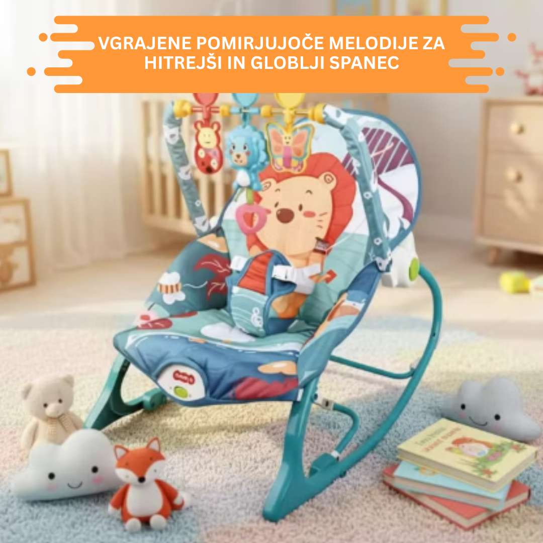 Prenosni električni gugalni stol za dojenčka - slika 8