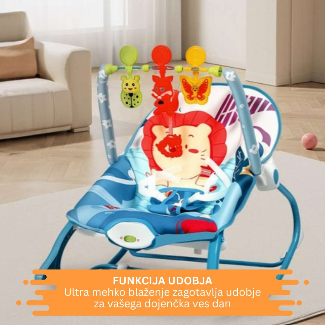 Prenosni električni gugalni stol za dojenčka - slika 3