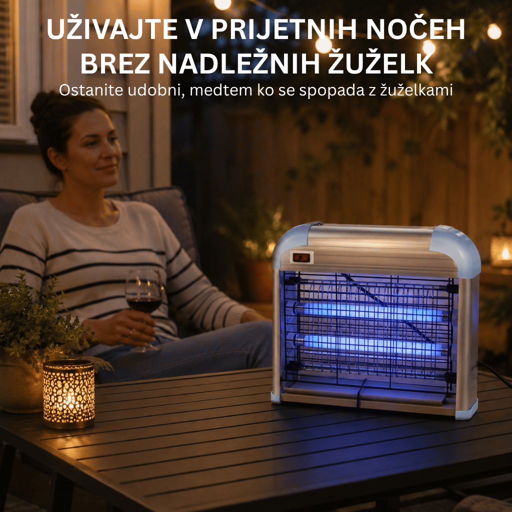 PEST KILLER 20W UV svetilka – Prenosni tihi uničevalec insektov - slika 7