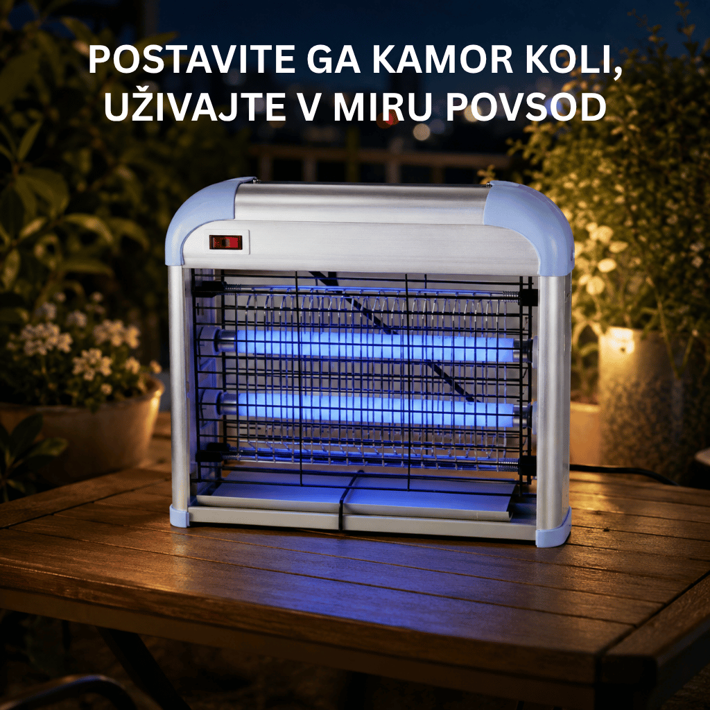 PEST KILLER 20W UV svetilka – Prenosni tihi uničevalec insektov - slika 6