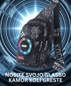 VibeCarry Pro™ Prsna torba Bluetooth zvočnik HIFI zvok