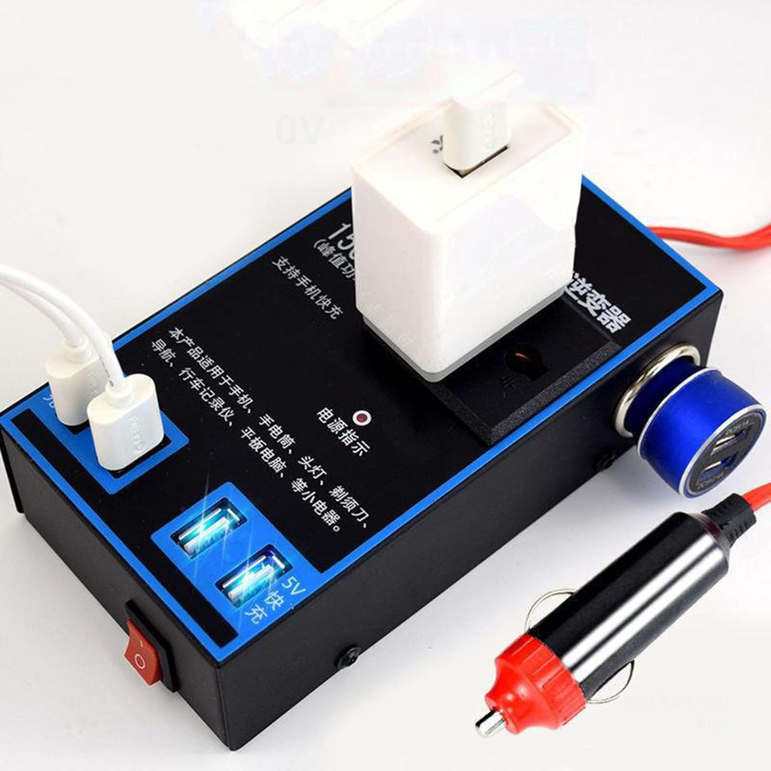 1500W avtomobilski pretvornik 12V na 24V na 220V - slika 2
