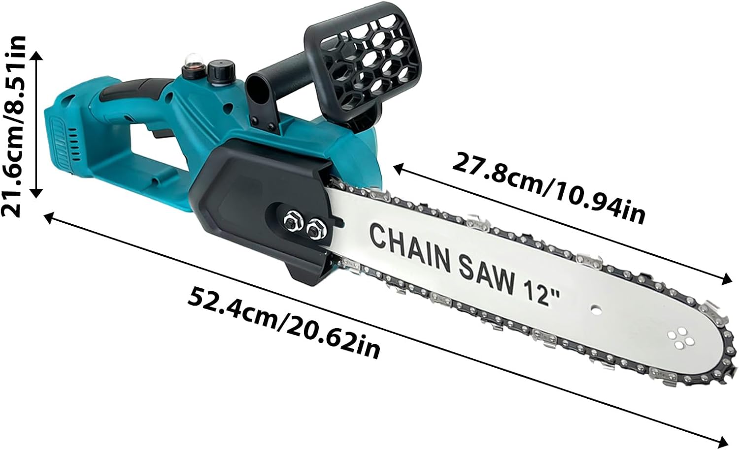 TOBI 12" električna motorna žaga s 108V baterijami - slika 9