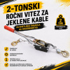 IronForce Pro™ 2-tonska ročna jeklena kabelska vlečna naprava za kmetije ali gradbeništvo