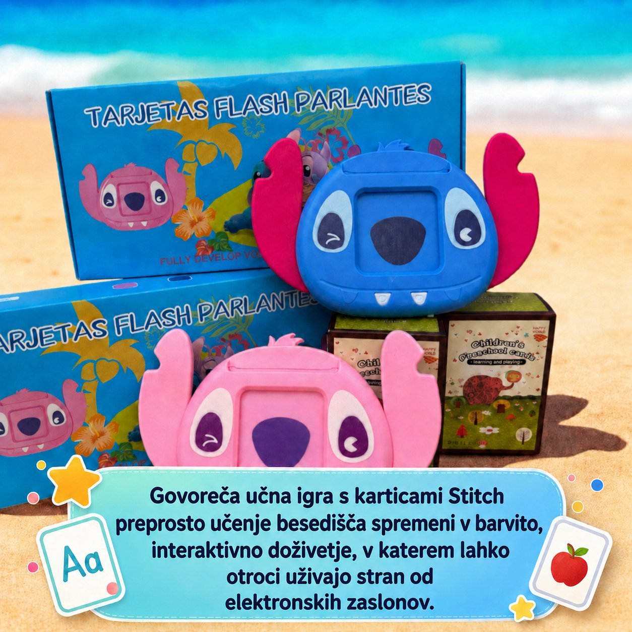 Kartice za zgodnje izobraževanje Stitch EduGenius™, 224 kosov.