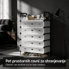 Aurevia Five™ 5-slojno stojalo za čevlje s pokrovom