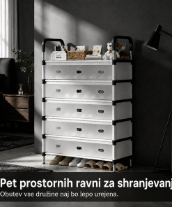 Aurevia Five™ 5-slojno stojalo za čevlje s pokrovom