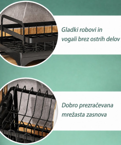 Alternative view of Dvostopenjski sušilnik posode Velora Duo™ za krožnike, nože, žlice in vilice
