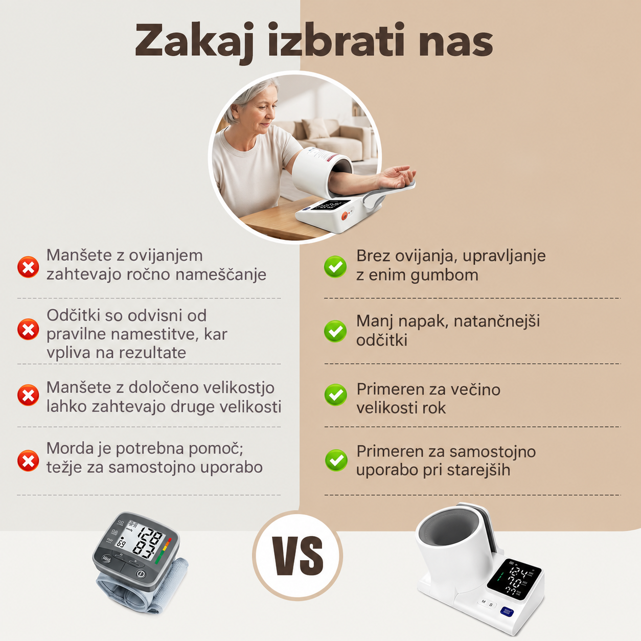 Aurevia VitalSense™ – merilnik krvnega tlaka medicinske kakovosti - slika 10