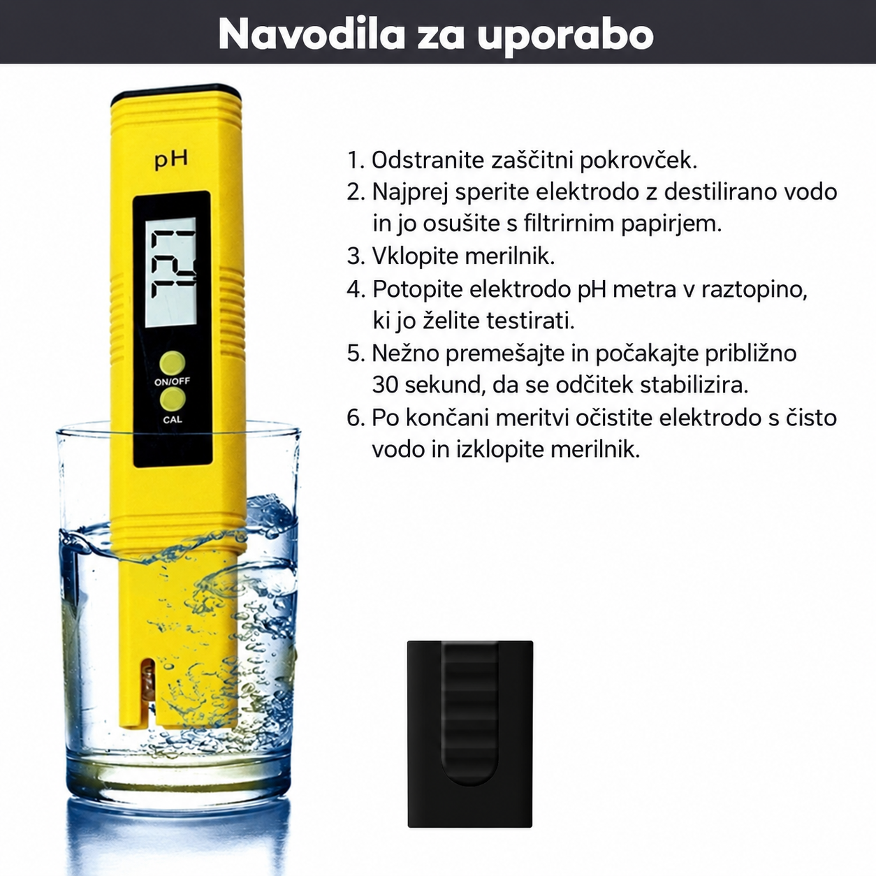Komplet digitalnega pH-metra AquaVera Precision™ - slika 9