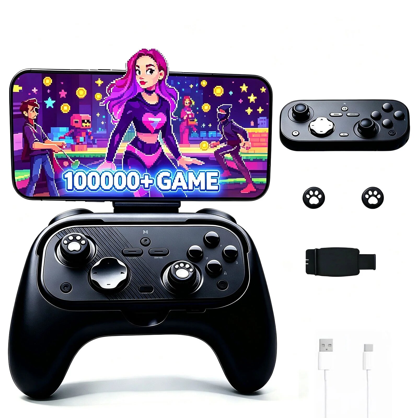 Igralni krmilnik Aureon PlayCore™ z gibljivimi elementi za računalnik, mobilne naprave, Xbox in Switch – Bluetooth - slika 10