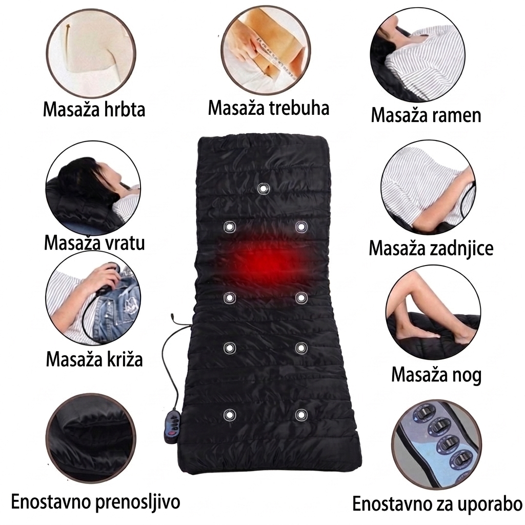 Ogrevana masažna podloga za celo telo Relaxora Comfort™ - slika 5