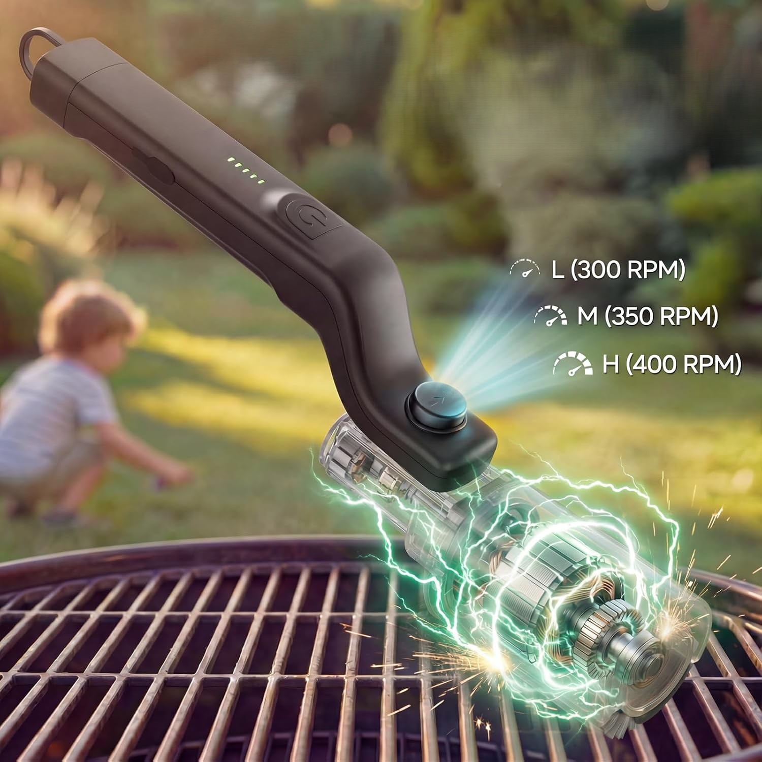 GrillEase™ Električna krtača za čiščenje žara - slika 4
